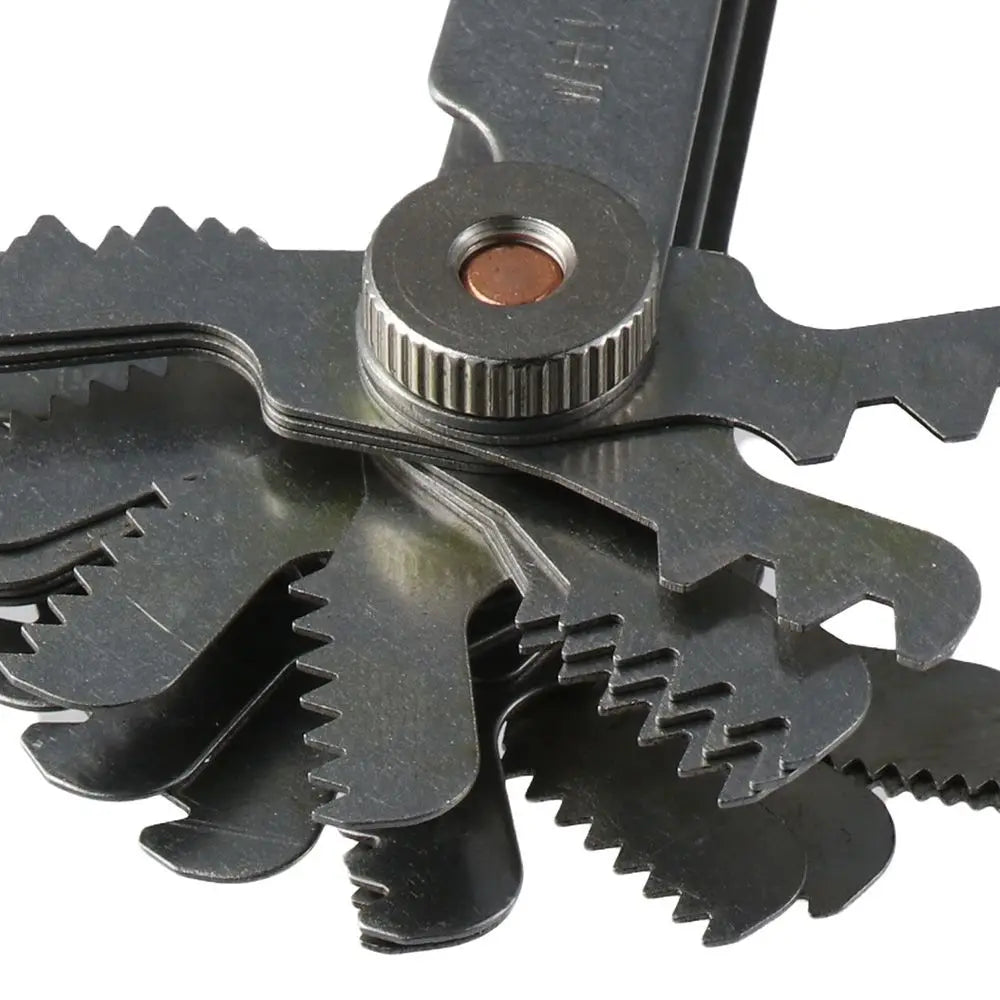 Stainless Steel Screw Thread Pitch Gauge 52Pcs 55 Degree & 60 Degree Measuring Tool Metric & Imperial Cutting Gauge