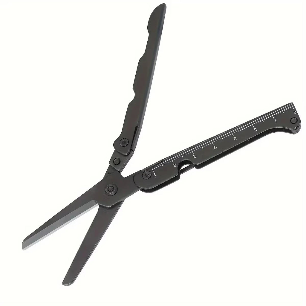 Multifunctional Portable Folding Scissors Stainless Steel Outdoor Survival Camping Fishing Hunting Tool