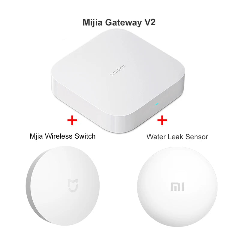 Xiaomi Smart Home Kit Mijia Gateway 3 Aqara Hub Door Human Body Sensor Temperature Humidity Sensor Wireless Switch Water Sensor