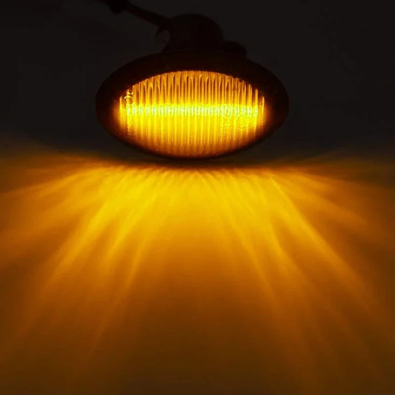 iJDM for Fiat 500 500e 500c Abarth Ford KA Lancia Lybra Ypsilon Fender Side Marker Light Amber Dynamic Turn Signal Light 07-19