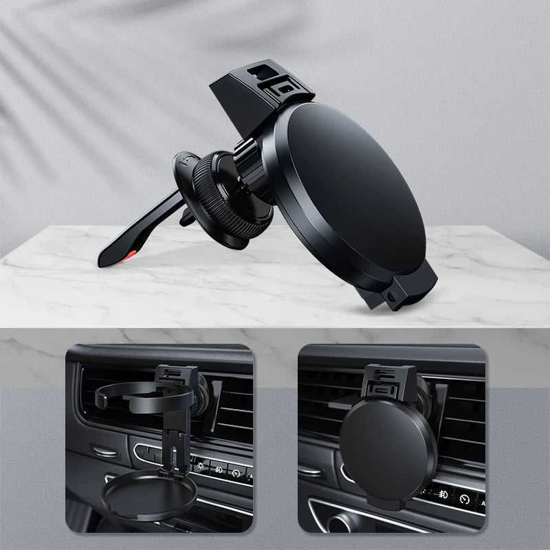 Foldable Car Cup Holder Air Vent Outlet Drink Bottle Holder Car Cup Rack Auto Interior Accessories Beverage Ashtray Mount Stand