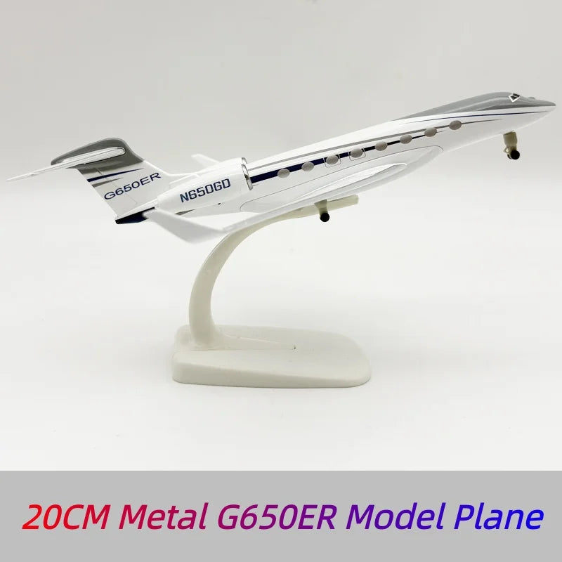 G650ER Series 20CM Scale Aircraft Gulfstream G650ER Airways Metal Model Planes Diecast Business Jet Collected Gift By Aviation