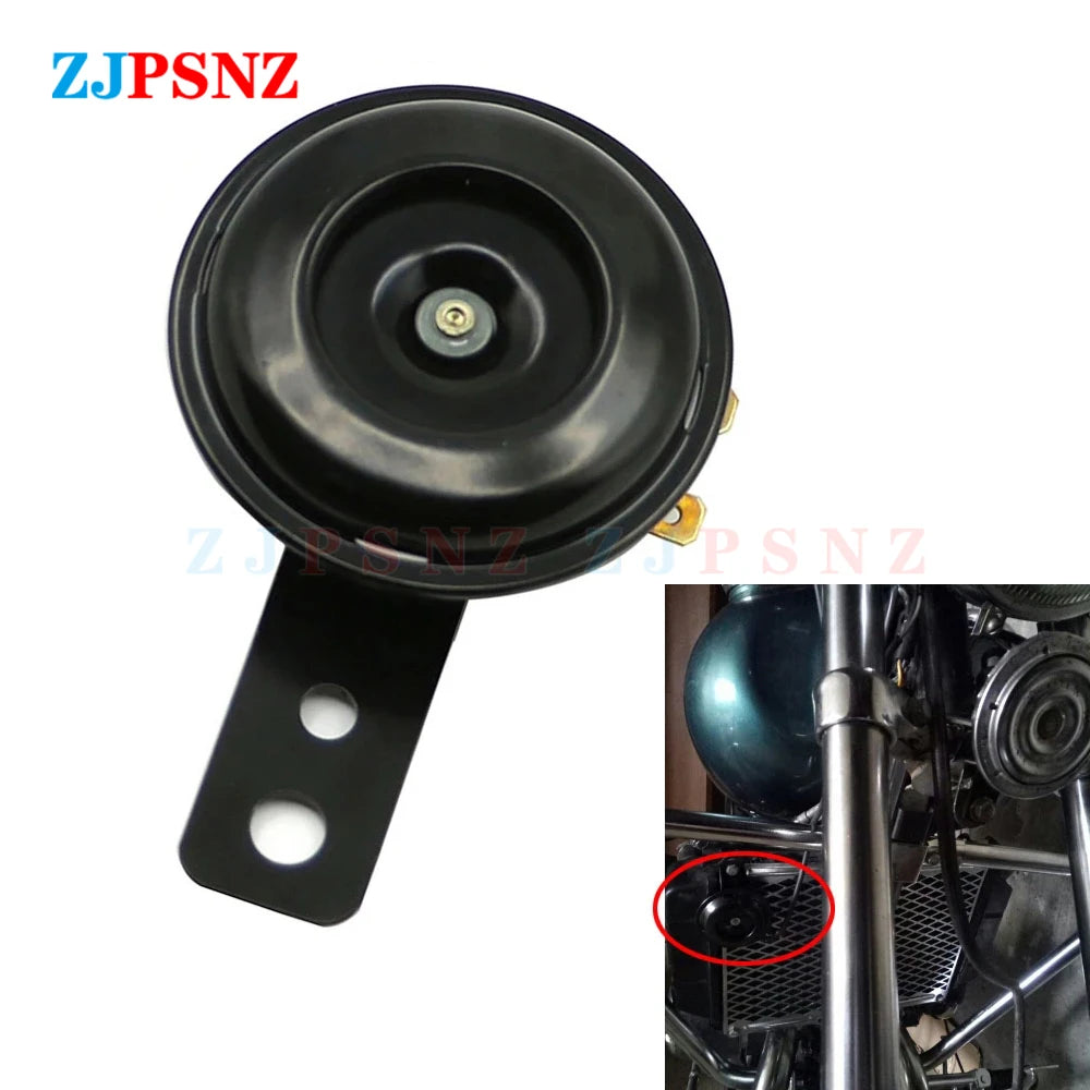 6V 12V 24V 36V 48V 60V 72V Horn E-bike Motorcycle Scooter Horn Kits Round Super Loud Horn Speaker Scooter Mopeds Waterproof