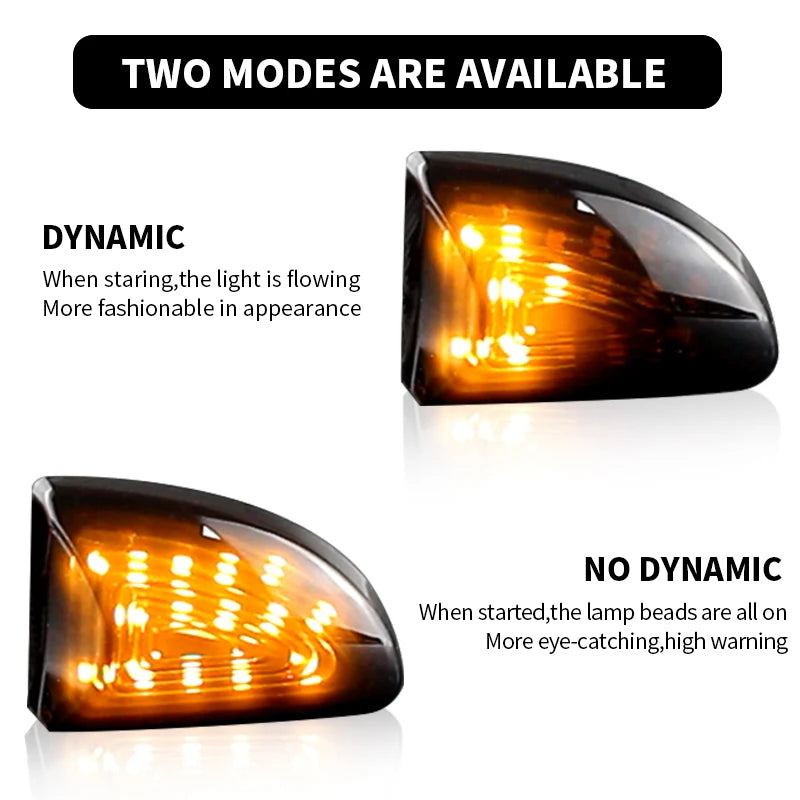 2PCS LED Side Marker Lights Canbus For Smart Fortwo W451 Coupe Cabrio 2007 2008 2009 2010-2015 Turn Signal Lamps Car Accessories