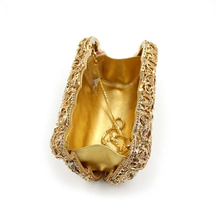 Student Graduation Party Prom Day Clutches Minaudiere Women Luxury Handbag Wedding Gold Purses Bridesmaids Hasp Wallets