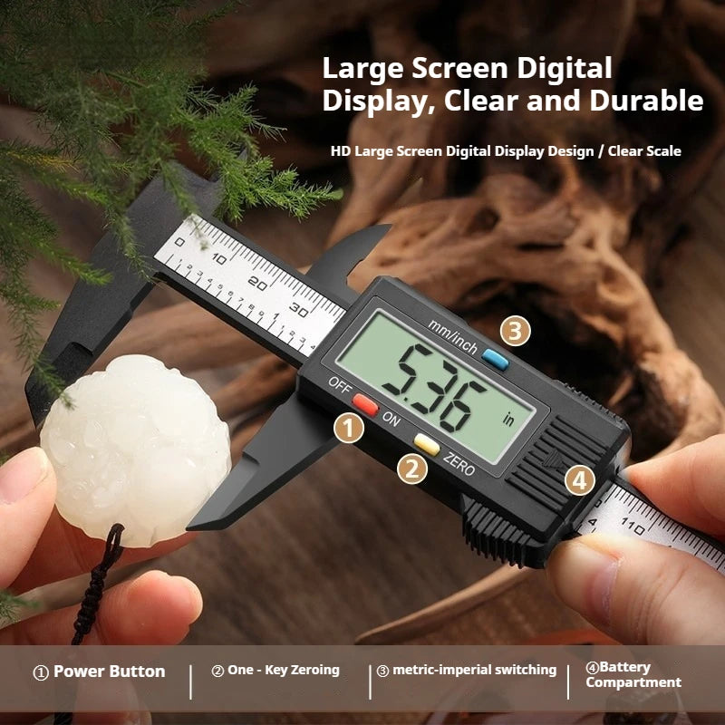 Digital Measuring Caliper Vernier Gauge Tool for Workshop Inspection DIY Craft Jewelry Measurement Instrument Kit
