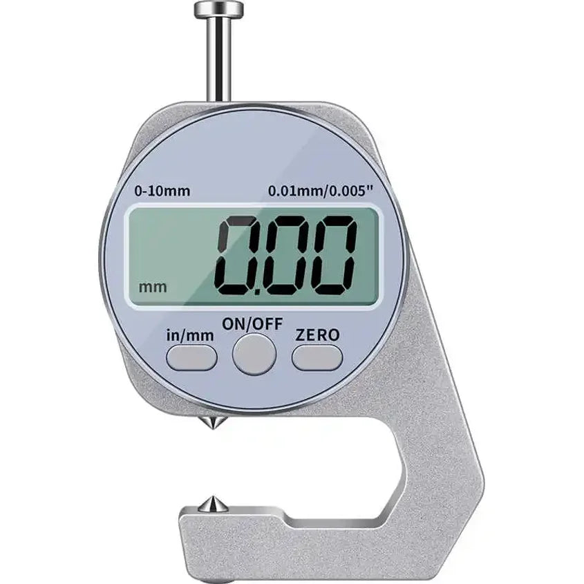 Digital Display Thickness Gauge Zinc Alloy Electronic LCD Micrometer Metric Imperial Wall Thickness Measurement Tools 0-10/20mm