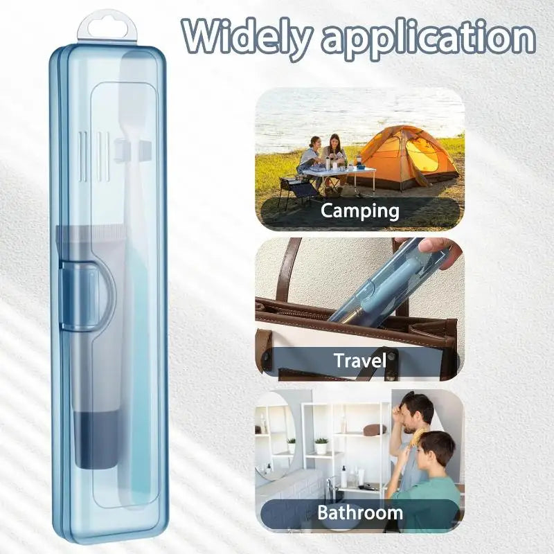 ✦ Translucent Travel Toothbrush Case,Portable Plastic Storage Box for Toothbrush & Toothpaste,Ideal for Travel&Business Trip