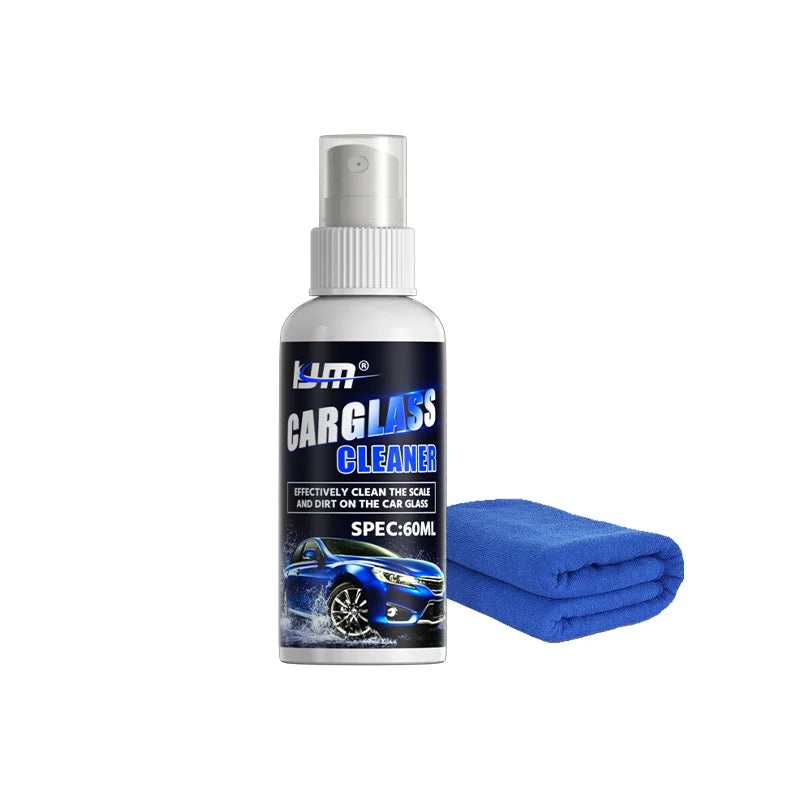 KJM Car Glass Cleaning Spray Windshield Heavy Stain Bug Scale Remover Deep Clean Foam Cleaner For Auto Rearview Mirror Window