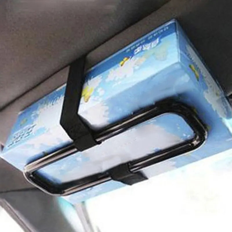 1pc Car Sun Visor Tissue Holder Car Interior Hanging Tissue Box Holder Car Tissue Holder Seat Back Napkin Box Car Accessories
