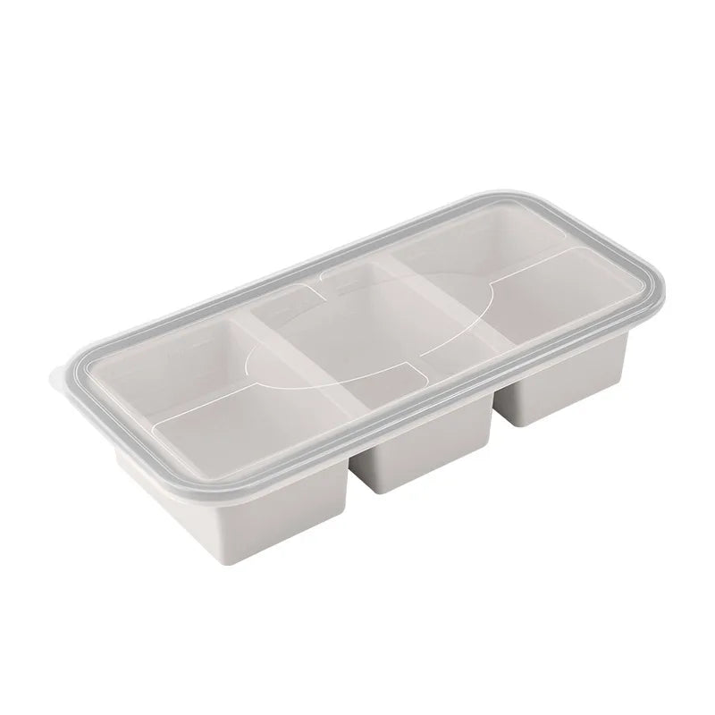 New Freeze Preservation Mold Giant Large Silicone Ice Cube Tray Mold with Lid Food Storage Container Baking Mold Kitchen Tools