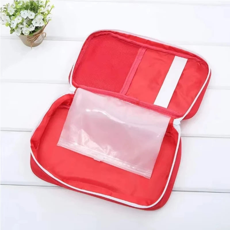 Portable First Aid Kit Emergency Survival Bag, All-Purpose Medicine Storage Organizer for Home, Car, Travel, Camping, Outdoor Hi