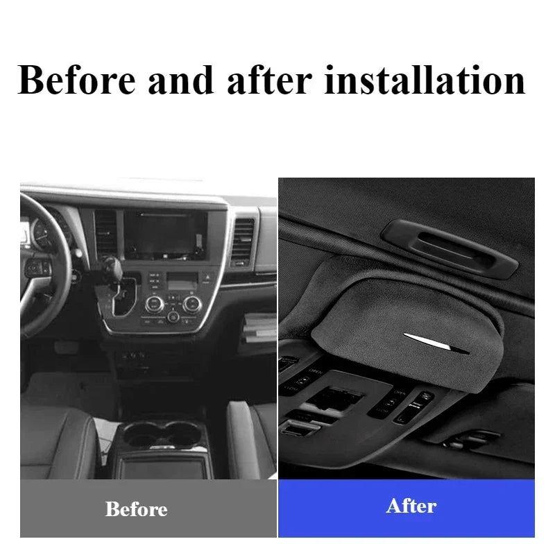 Car Glasses Case For Toyota Sienna Granvia 2021-2024 Modification Parts Roof Storage Special Supplies Car Interior Accessories