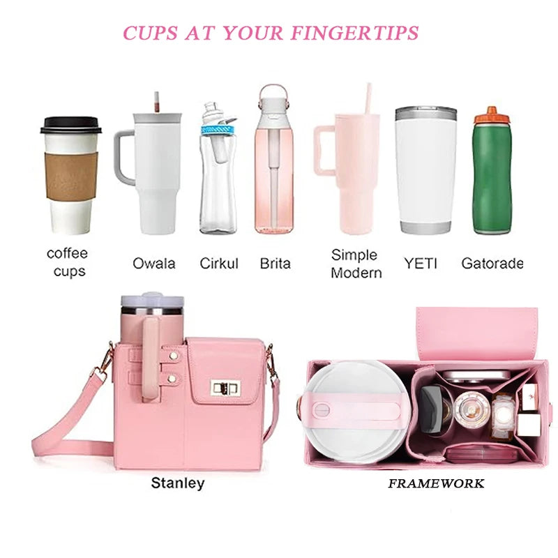 Outdoor Water Bottle Bag Portable Crossbody Multifunctional Universal Protection Pouch Single Shoulder Solid Color Storage