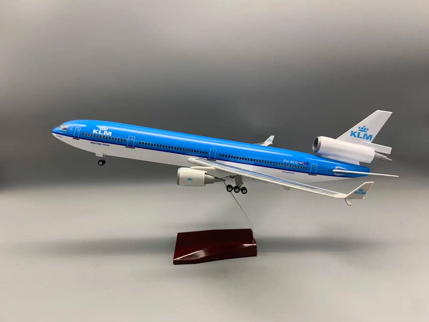 New KLM MD11 Airplane Model 47cm Royal Dutch MD-11 Passenger Aircraft Plane for Collection Birthday Collected Gift By Aviation