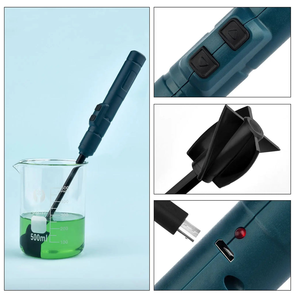 Electric Agitator Jewelry Tools DIY Epoxy Resin Glue Pigment Mixing Sticks Plastic Stirring Rod Jewelry Making Tools Resin Mixer