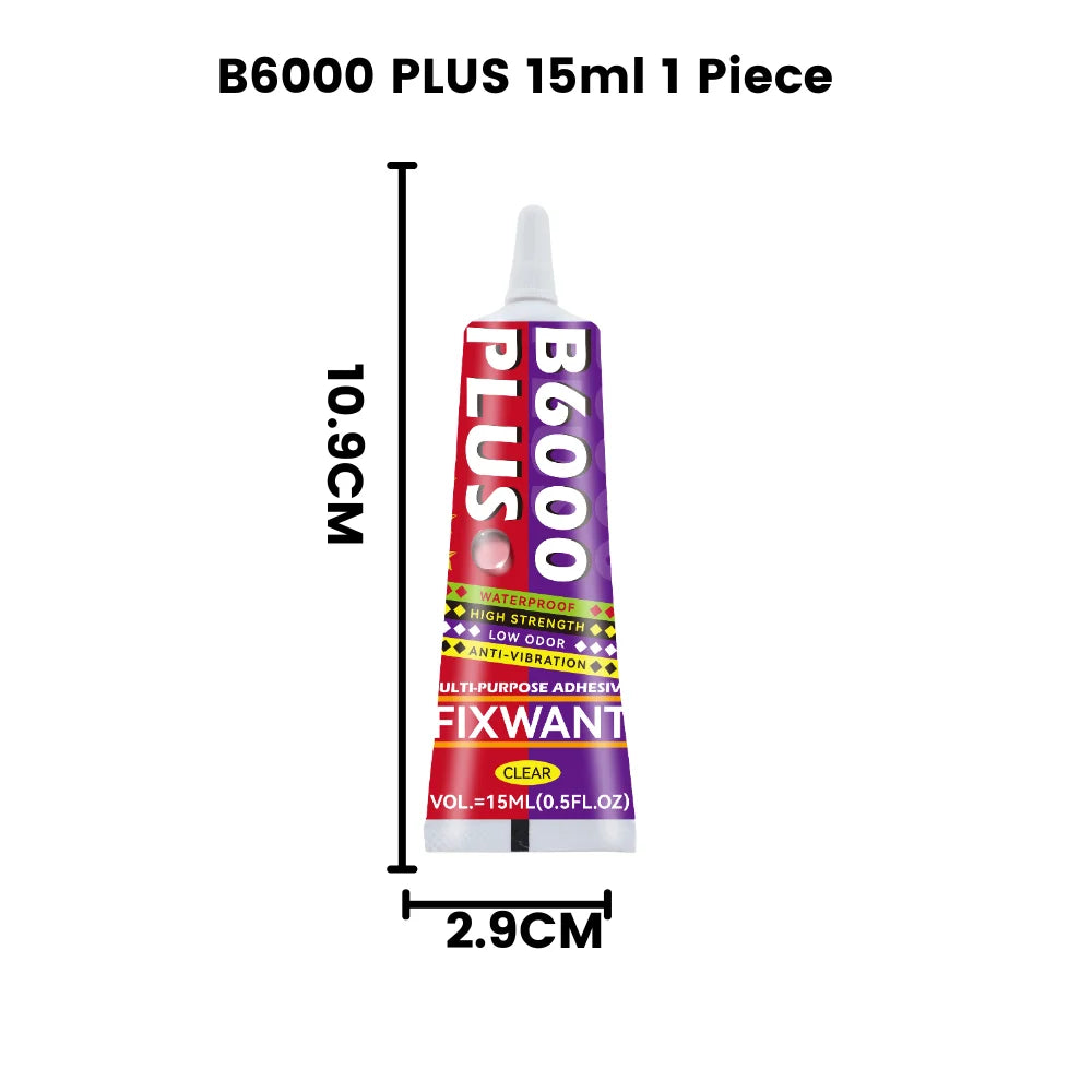 NEW B6000 15/50/110ML Clear Contact Phone Repair Adhesive Universal Glass Plastic Leather Glue With Precision Applicator Tip