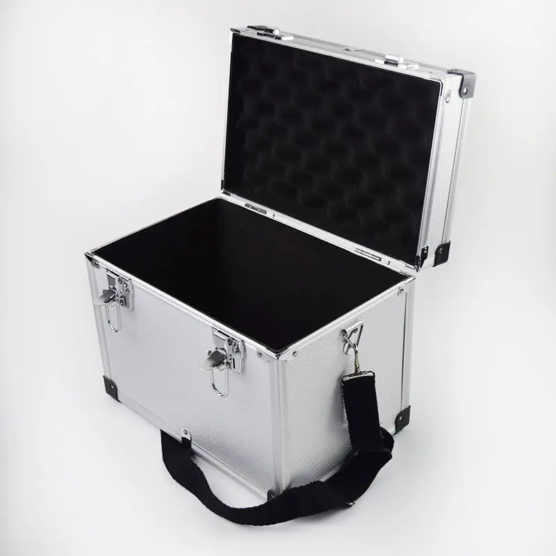 Large Aluminum Tool Box Portable Safety Equipment Toolbox Instrument Case Hardware Storage Box Suitcase with Shoulder Strap