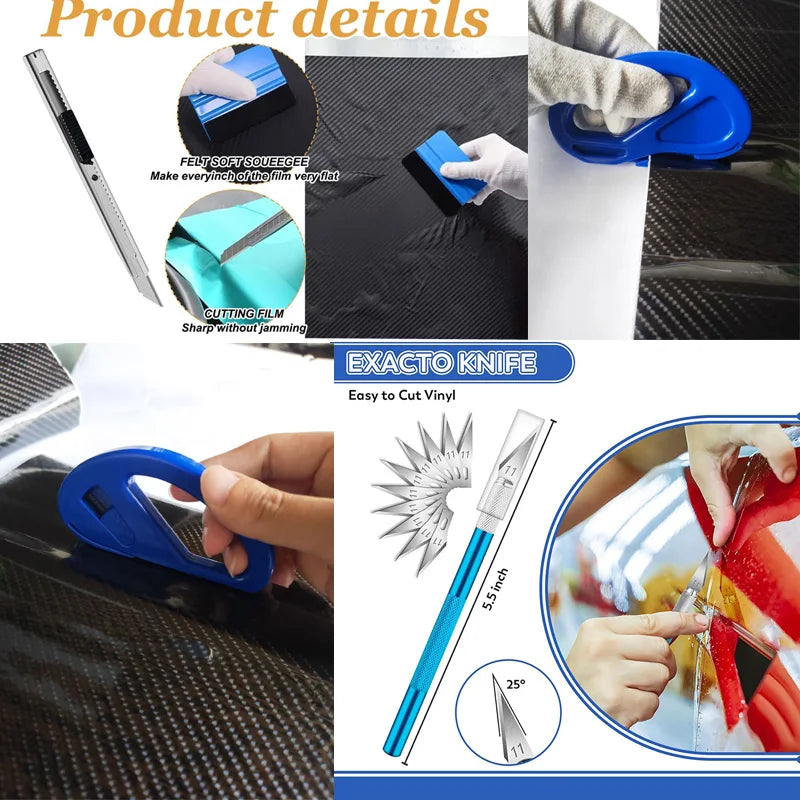 Vinyl Wrap Tool Knife-Less Cutting Tape Design Line Car Graphics Cutting Tool Vinyl Film Wrapping Edge Detailer Tape 5/10M