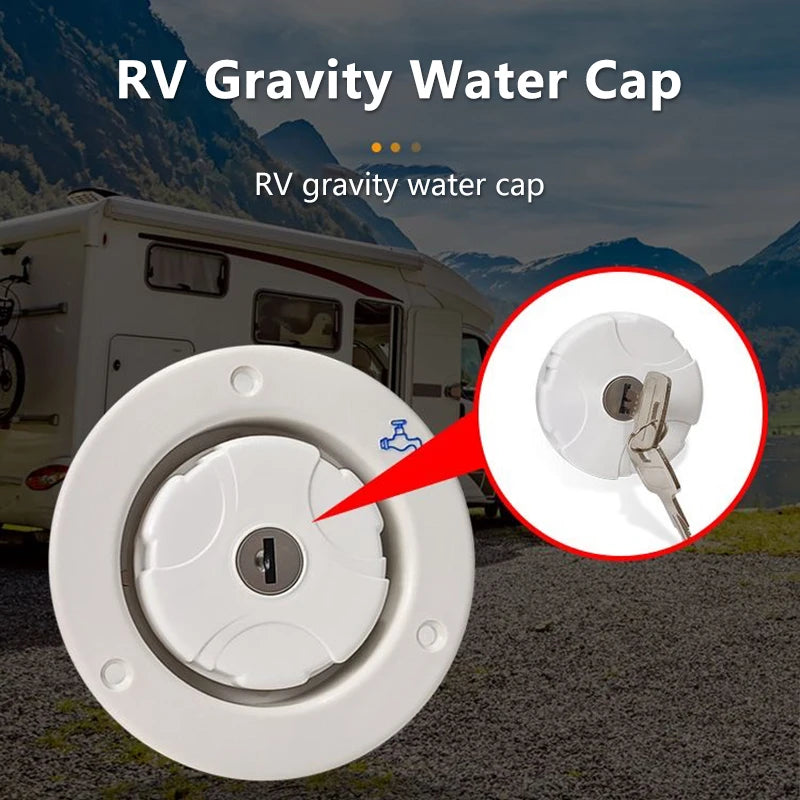 For Fiamma Rv Gravity Water Inlet Cap Sealing Replacement Accessories For Camper Trailer Caravan Travel Vehicle Water Tank