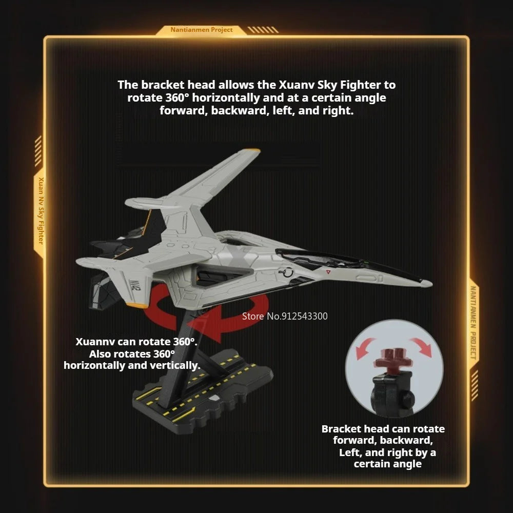 1:72 1:200 Xuannv Aerospace Fighter Model Toy Nantianmen Project Simulated Alloy Airplane Models Collection Ornaments for Friend