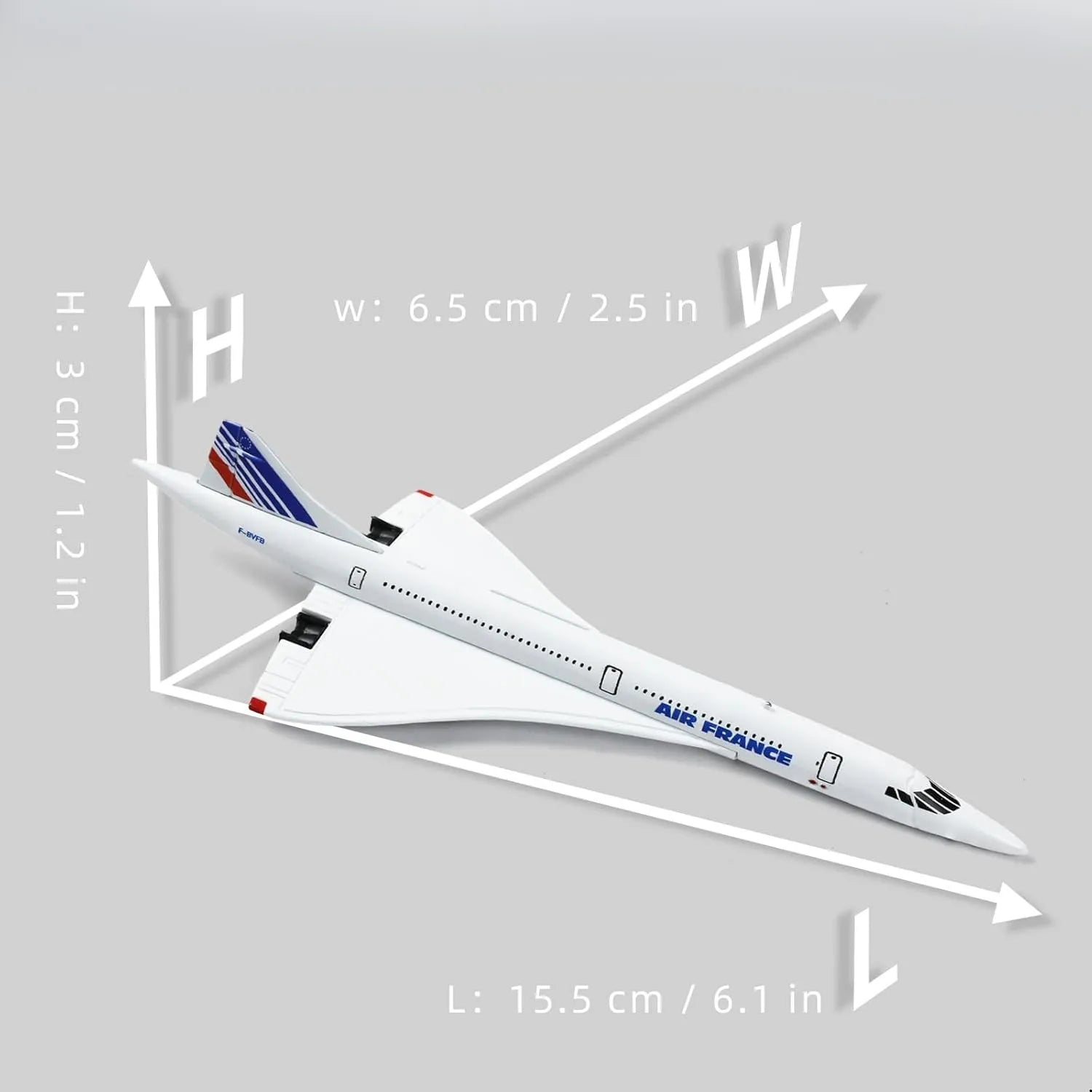 1/400 Scale France British American Concorde Airplane Model Toy 16cm Mini Airplane Model For Collection or Children's toy gifts