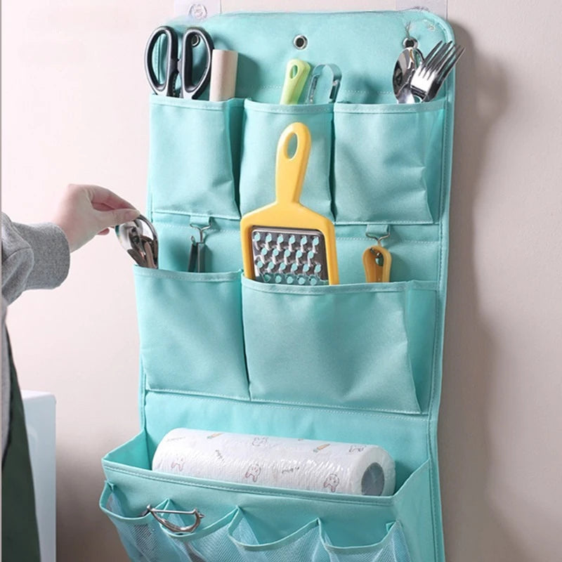 Fabric Wall Hanging  Storage Bag Mobile Phone Storage Bedside Wall Wall Hanging Bag Wardrobe Door Hanging-Bag