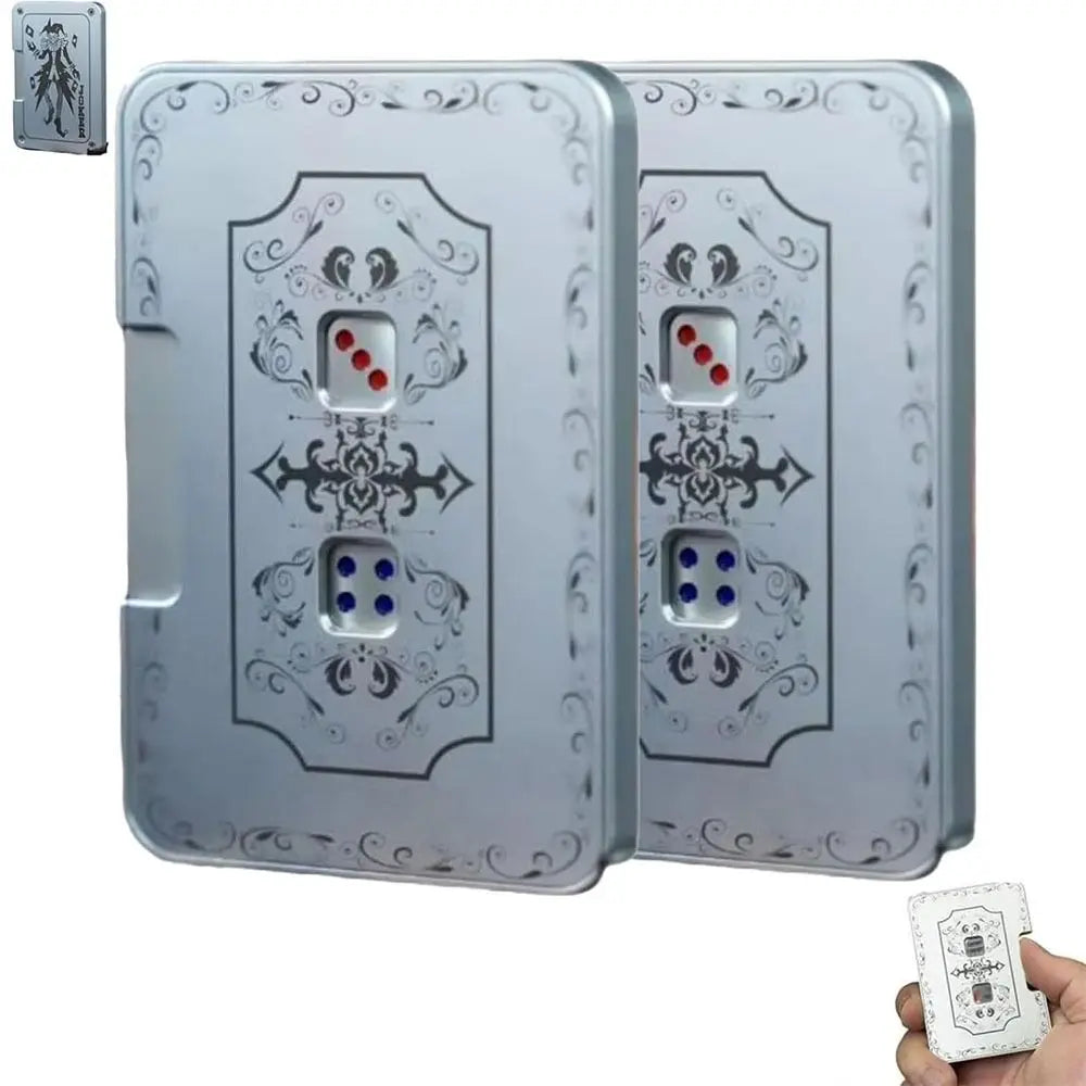 Creative Stainless Steel Mechanical Dice Stress Relief Anxiety Relief Mechanical Dice Fidget Press Dice Game