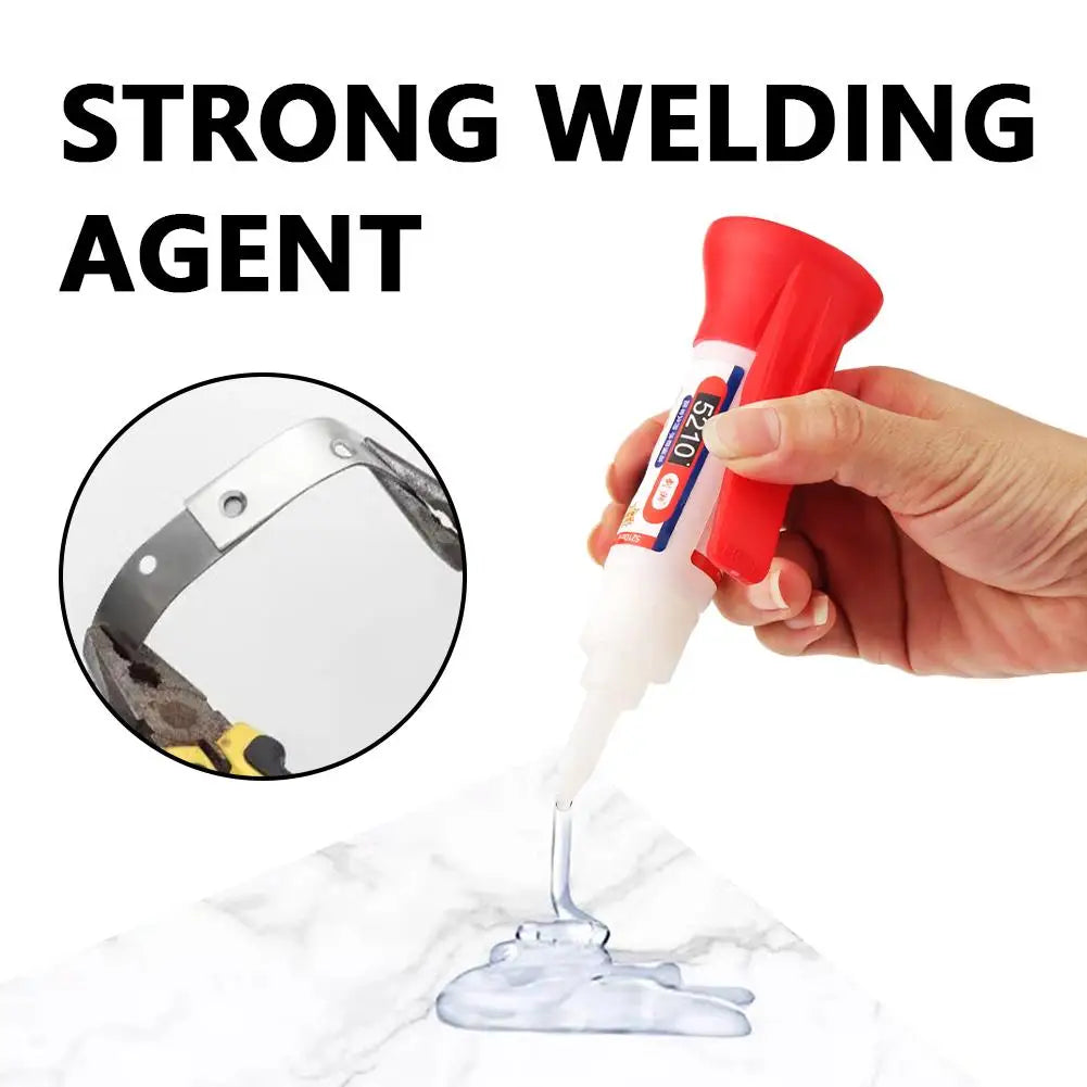 20ML Powerful Solder Quick Dry 5210 Cyanoacrylate Quick Glue High-Strength Oily Welding Super Glue MultiMaterial Repair Adhesive
