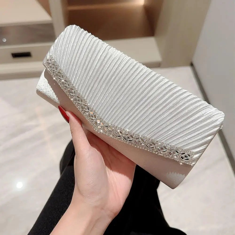 Ladies Shiny Clutch Fashionable Fashion Elegant Purse Evening Clutch Bag Glossy Gold Envelope Bag For Red Carpet Events Weddings