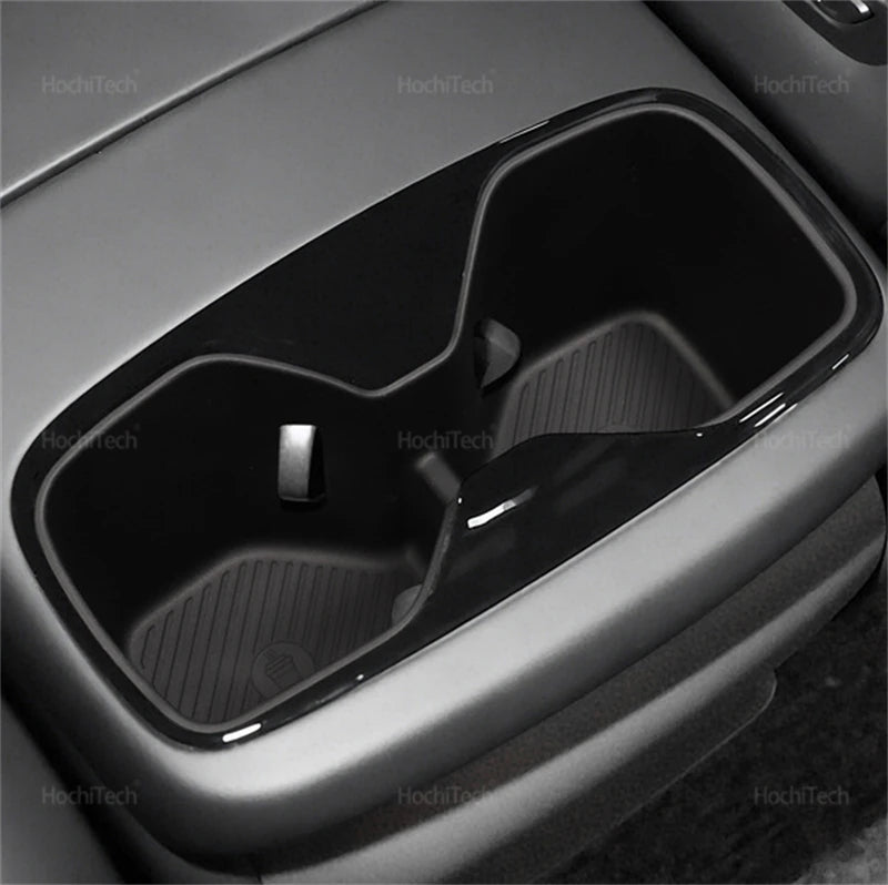 Car Armrest Rear Water Cup Holder Interior Accessories for Kia EV9 MV 2024 2025 Central Control Drinks Holder Storage Box
