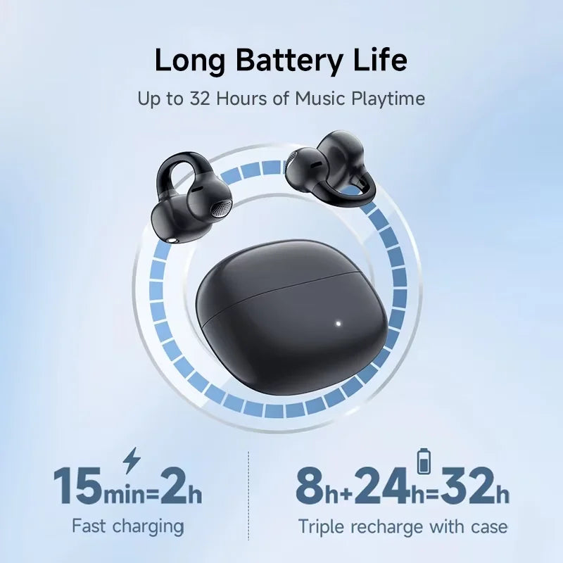Edifier Comfo Q Bluetooth Earphones Open Ear Wireless Headphones Ear Bluetooth Ear Clip Clip-On Sport Earbuds IP54 Waterproof