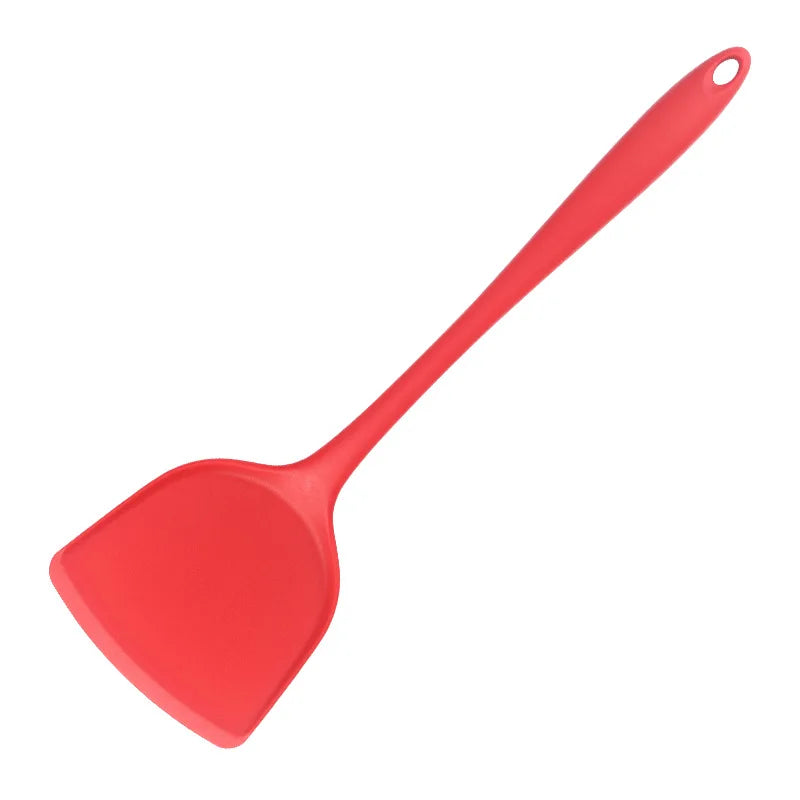 1/7pc Silicone Kitchen Utensil Set Non-Stick Spatula, Soup Ladle, Slotted Turner & 4 Tools | 450 ° F Heat-Resistant, Dishwashe S