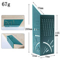 Green Angle Ruler Three-dimensional Oblique Cutting Woodwork Measuring Ruler 45/90 ° Line Crossing Ruler Fixed Gauge Tool