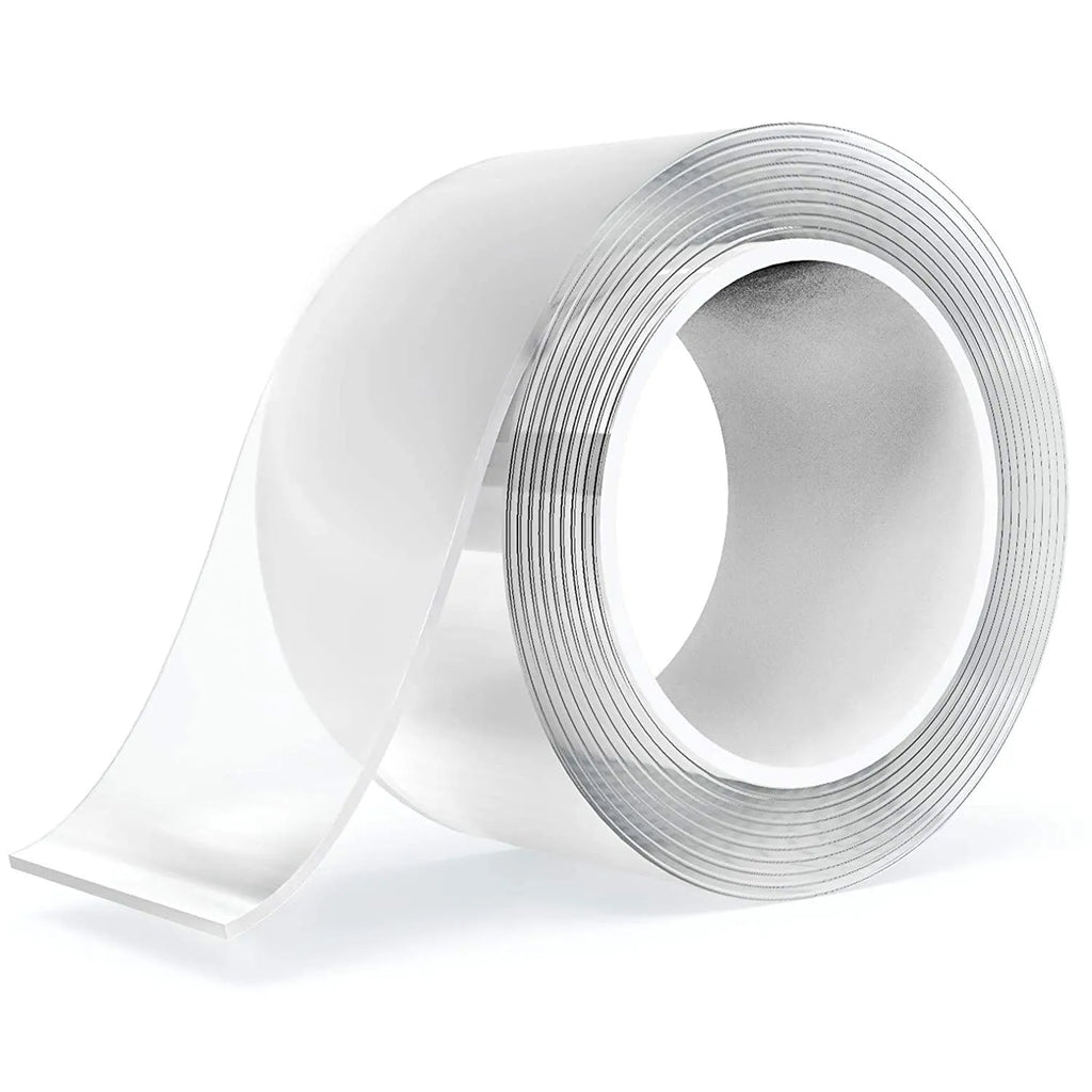 Heavy Duty Nano Double Sided Adhesive Tape For Walls,Traceless Clear Strong Mounting Tape Picture Hanging Adhesive Strips 5CMx5M