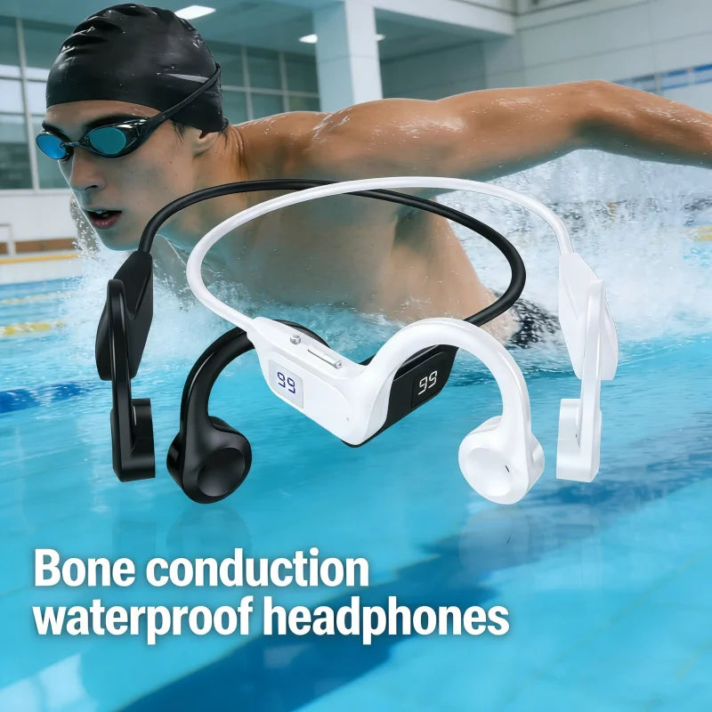 Lenovo Bone Conduction Wireless Earphone Sport Swimming Bluetooth Compatible Headphone Hand-free With Mic For Sports Running NEW