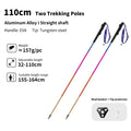 BISINNA 2pcs Trekking Poles Ultralight Aluminum Alloy Hiking Foldable Climbing Sticks Outdoor Mountaineering Trail Running Canes
