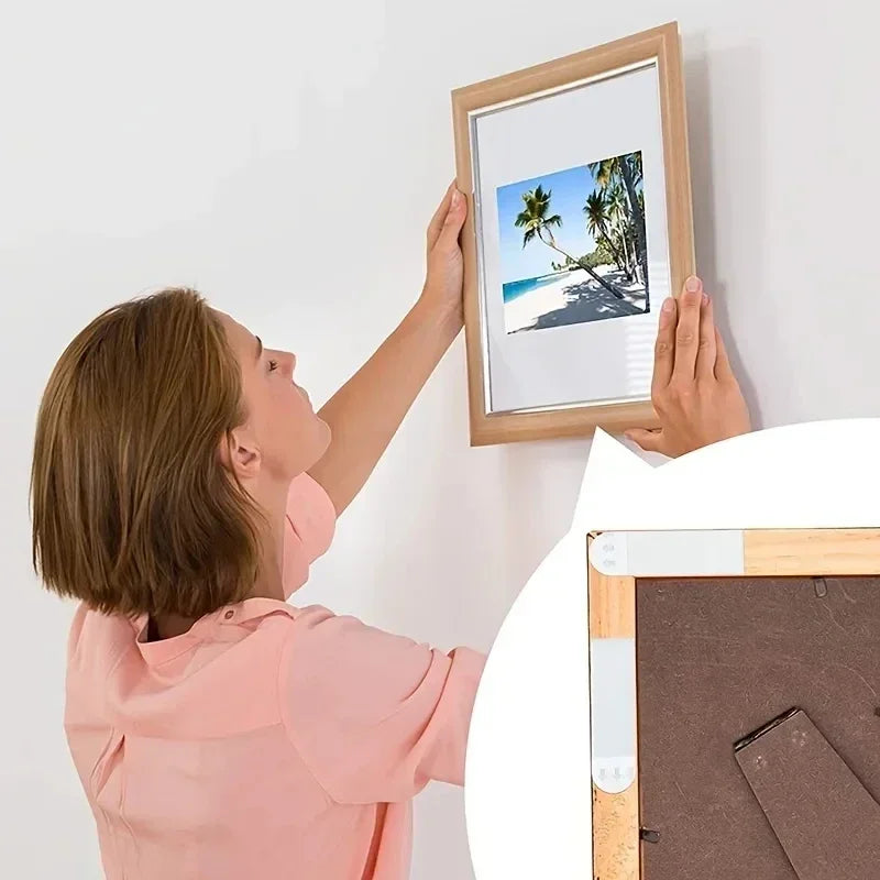 Double Sided Picture Hanging Strips Adhesive Hook Loop Tape for Mounting Photo Frame Fixed Home Wall Decor Hanging DIY Stickers