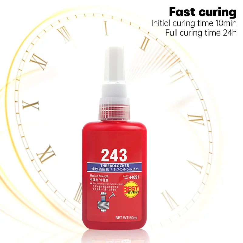 Threadlocker Quick Drying Screw Locking Agent High Strength Screw Locking Adhesive Anaerobic Glues Anti Loose Screw Glue
