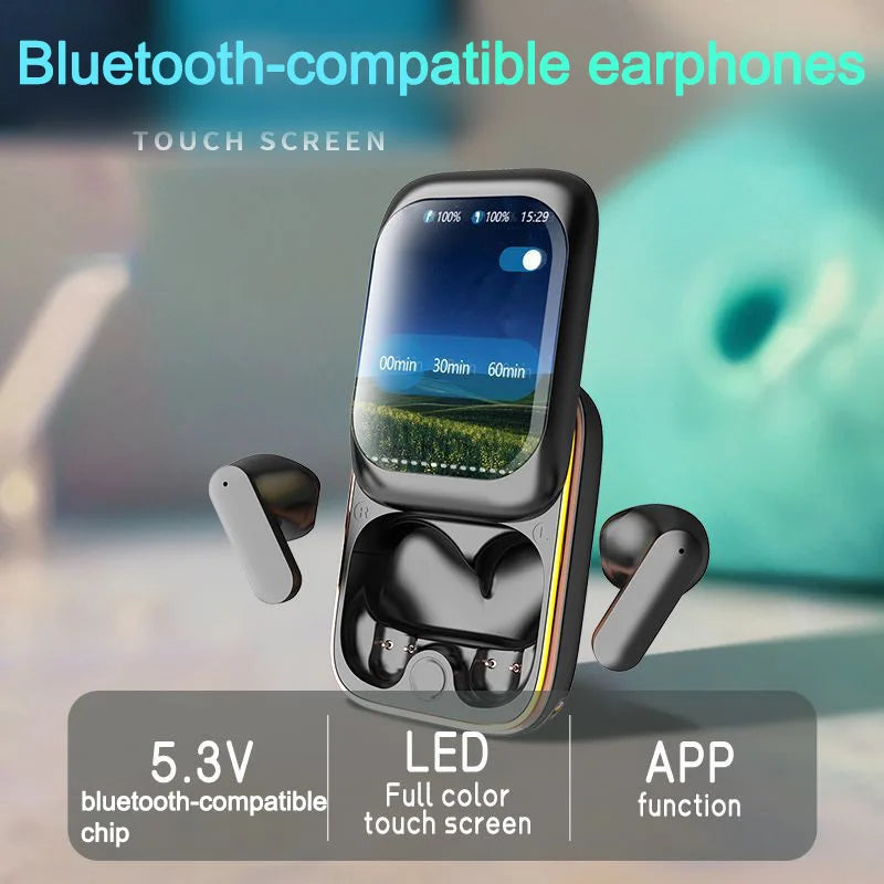 Hot Sales Touch Screen Earbuds Smart Earbuds Waterproof Wireless Earbuds Advanced Noise Cordless Earbuds Touchscreen Ear Buds