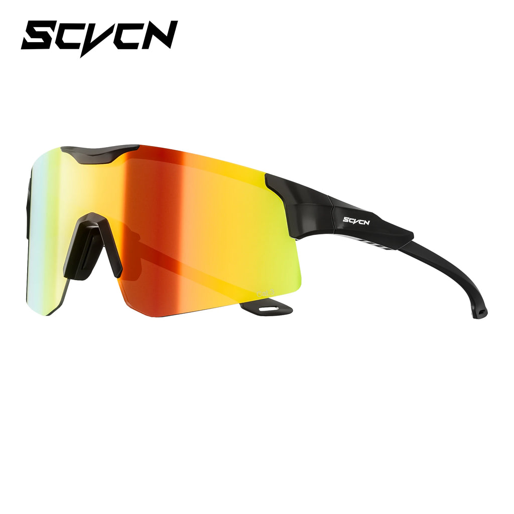SCVCN Sports Sunglasses Cycling Glasses MTB Riding Speed Skating UV400 Fishing Goggles Man Woman Bike Bicycle Hiking Eyewear