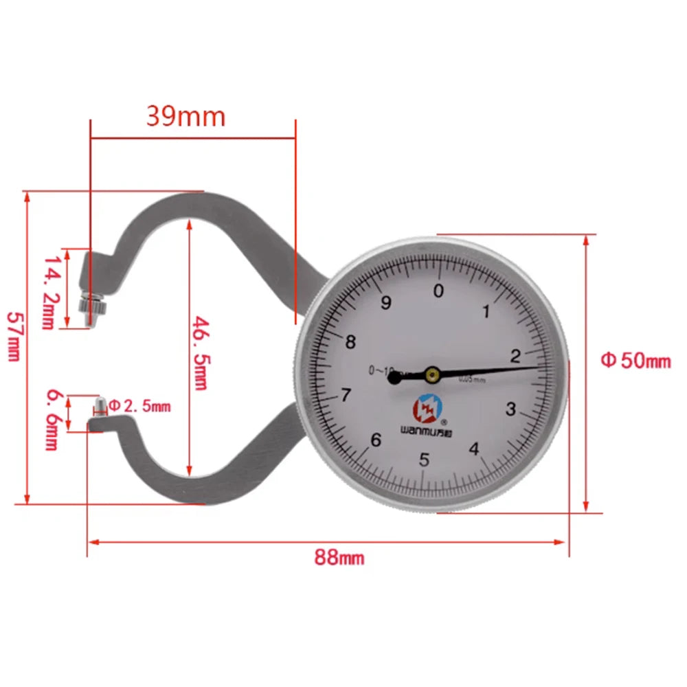 0-25mm 0.01mm Digital Thickness Gauge Digital Jewel Gauge GEM Tools Digital Caliper 0-15mm Dial Thickness Caliper Snap Gauge