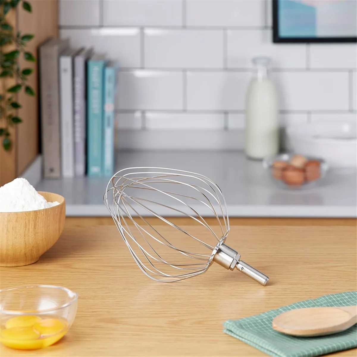 ABIY-Stainless Steel Whisk, Accessory for Kenwood Food Processors, Balloon Whisk Suitable for All Chef XL Food Processors