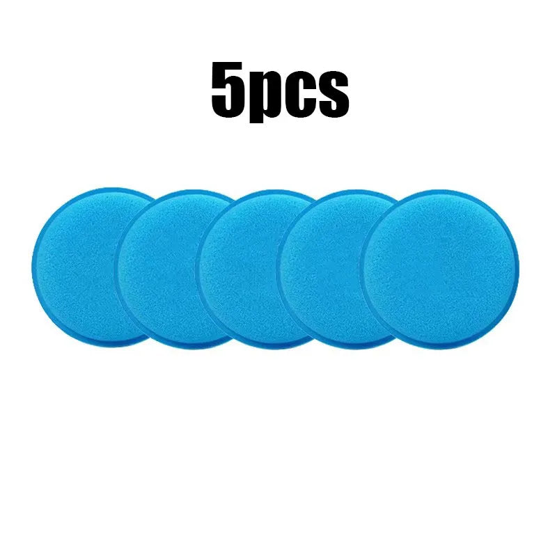 5/15pcs Car Detailing Sponge High Density Foam Applicator Pad Round Polishing Wiping Cleaning Tool For Auto Car Wash Supplies