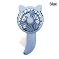 Portable Hand Pressure Fan Mini Handheld Fan Without Battery Cartoon Fan Summer Air Cooler Travel Home Fan