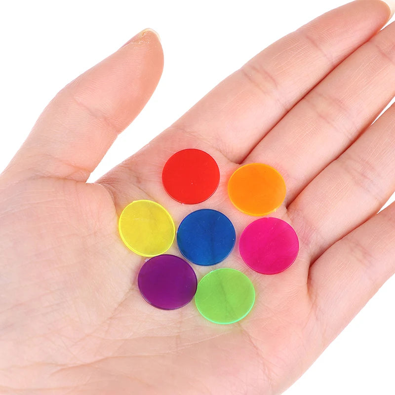 50PCS/Set Creative Gift Accessories Plastic Chips Bingo Markers Token Fun Family Club Game Toy