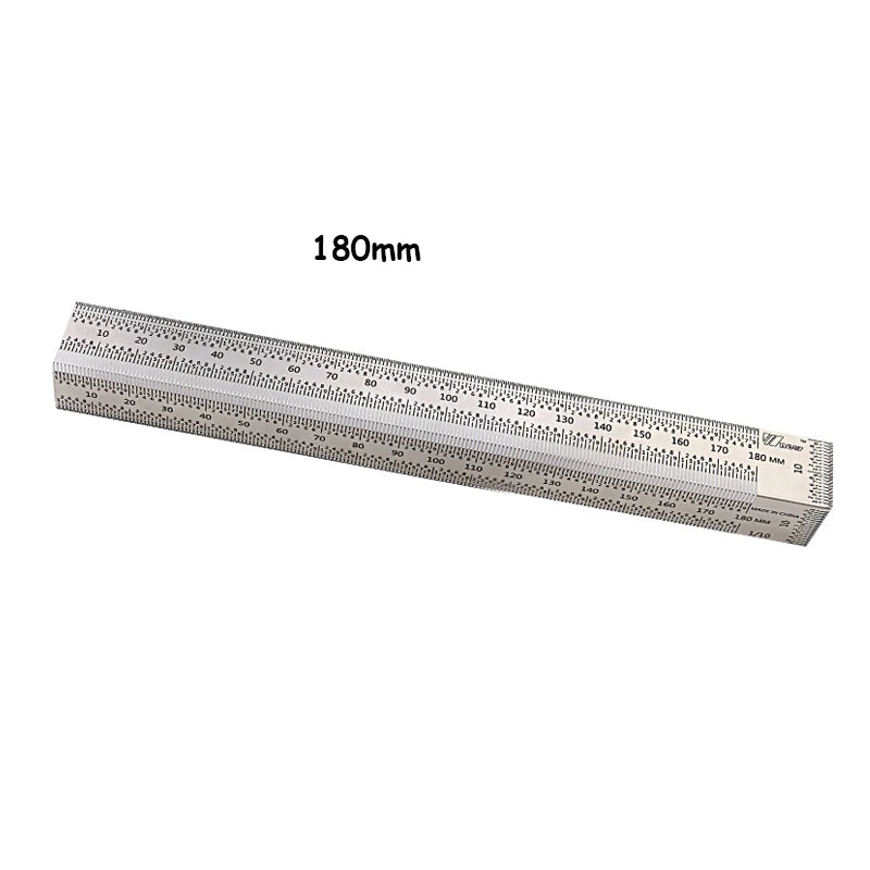 Woodworking High-precision Line Scribe 180-400mm T-type Ruler Hole Scribing Ruler Stainless Mark Line Gauge Measuring Tools
