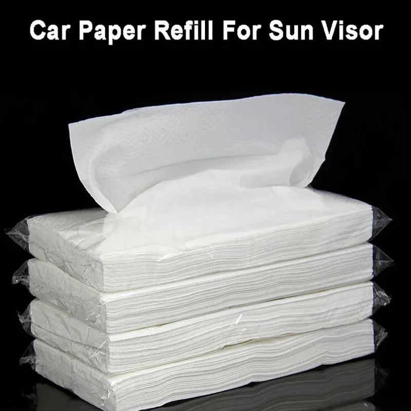 Hot 5 Pack Car Tissue With 30 Pieces Tissue In Side Per Pack For Car Tissue Box Paper Refill For Vehicle Home Bathroom Usage