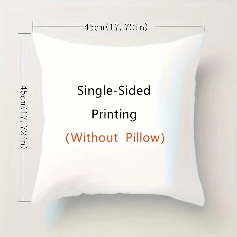 4-piece Candy House themed decorative pillowcase set, featuring gingerbread house and cute deer patterns, with zipper closure