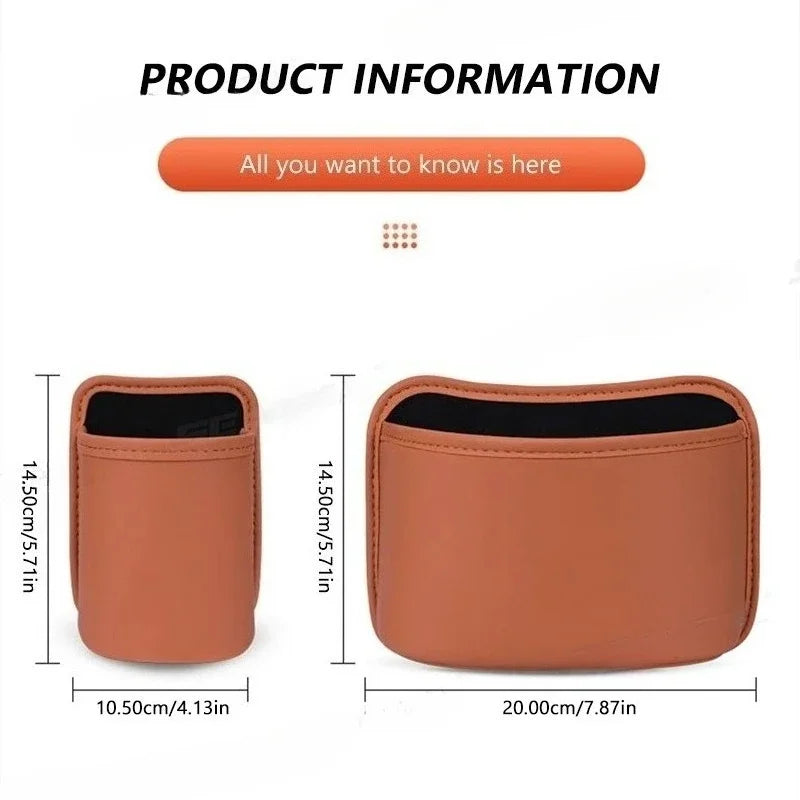 Hualaida Car Door Cup Holder Storage Bag Universal Back Clip Design Drink Rack Organizer Box Waterproof Seat Back Storage Pocket